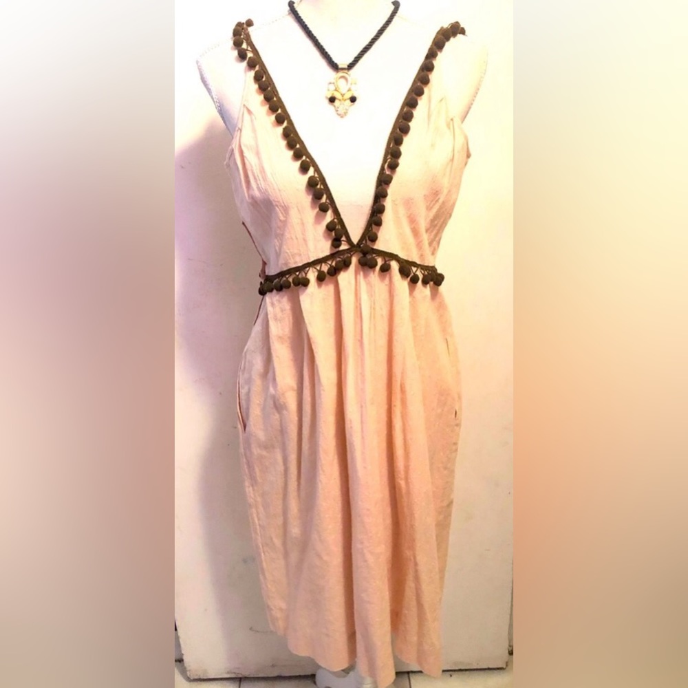 By Malene Birger, V-Neckline, Sleeveless Summer Dress - Picture 3 of 15